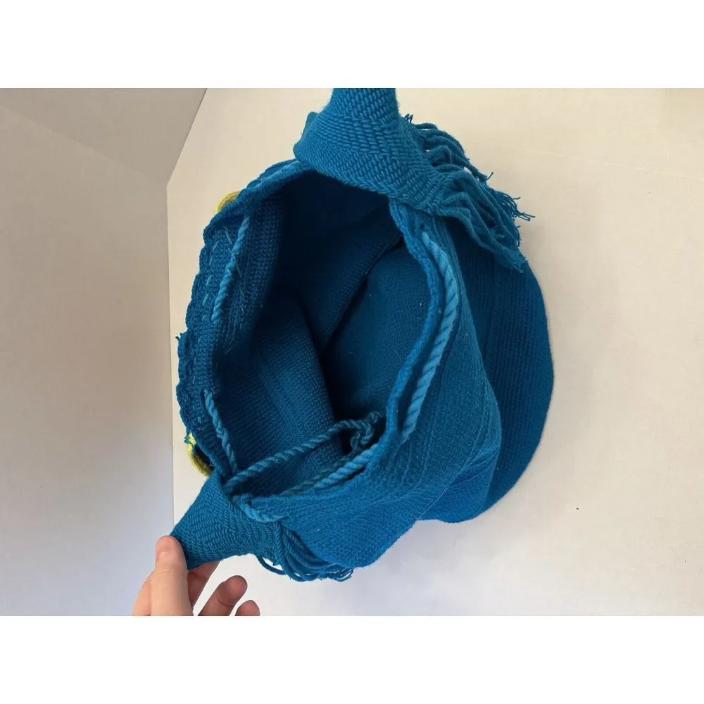 Round Knit Purse Colorful‎ Geometric Mandala Festival